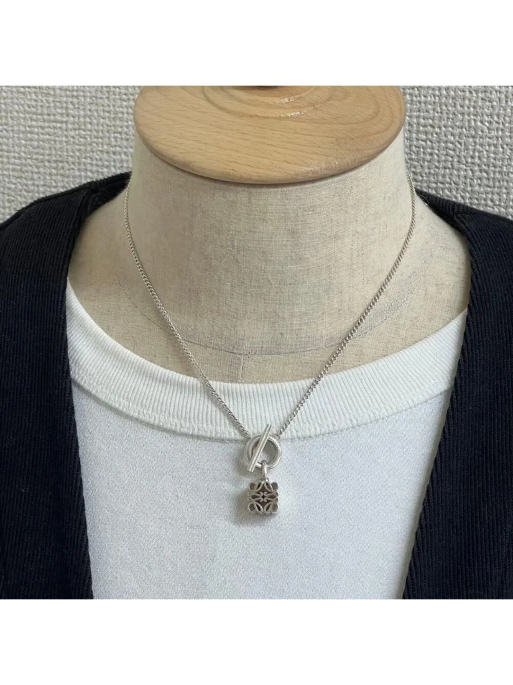 Loewe Anagram Toggle Necklace Charm